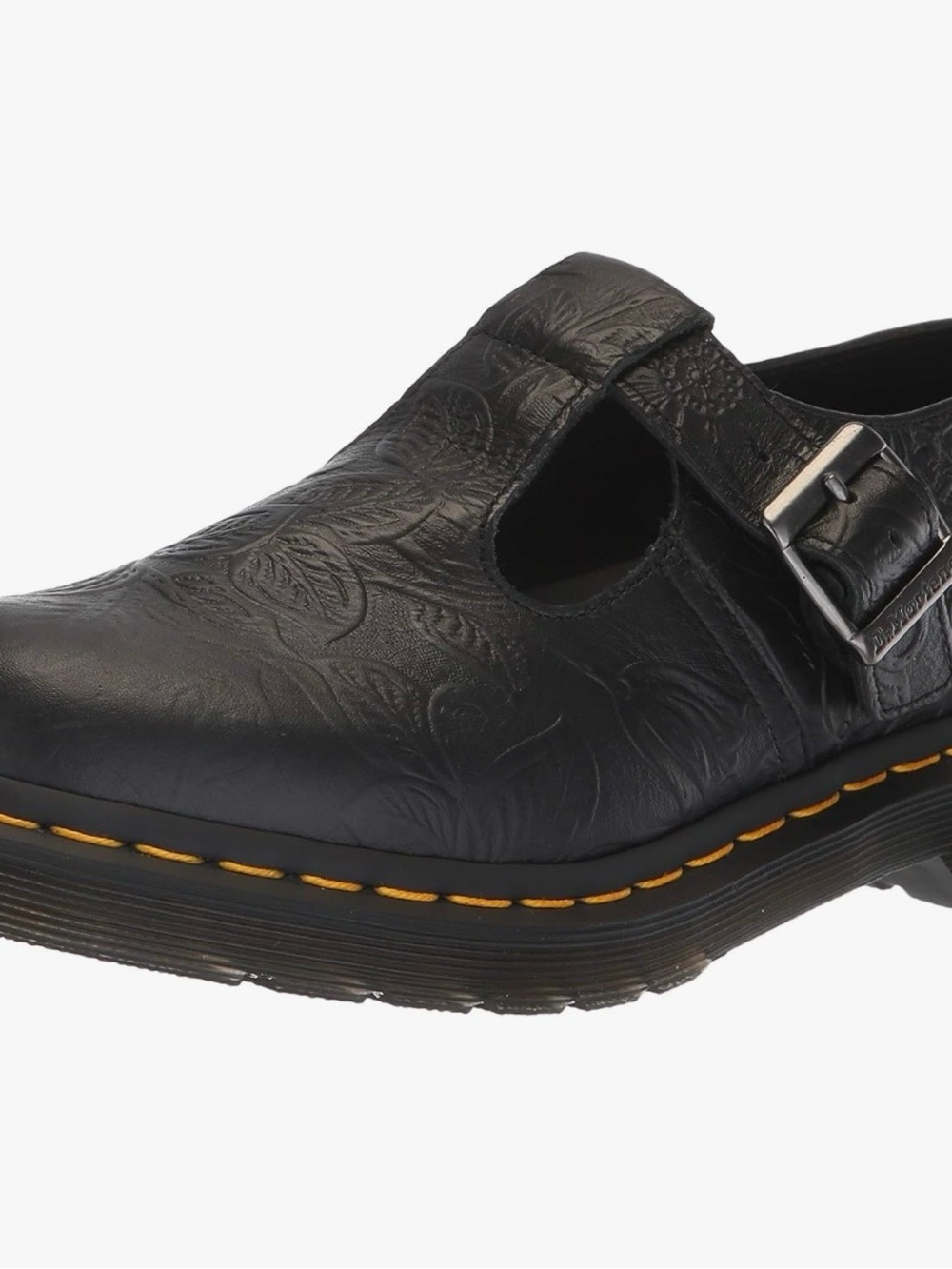 Dr. Martens Polley Floral Emboss T-strap Mary Jane UK7 US9 EUC discontinued - Picture 2 of 9